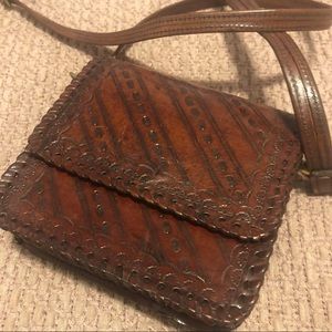 Carved Leather Purse